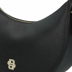 Boss Henkeltaschen|Schultertaschen<B-Icon Schultertasche S Leder 28 cm black