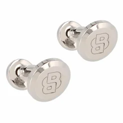 Boss B-Logo Manschettenknöpfe Messing 1 cm