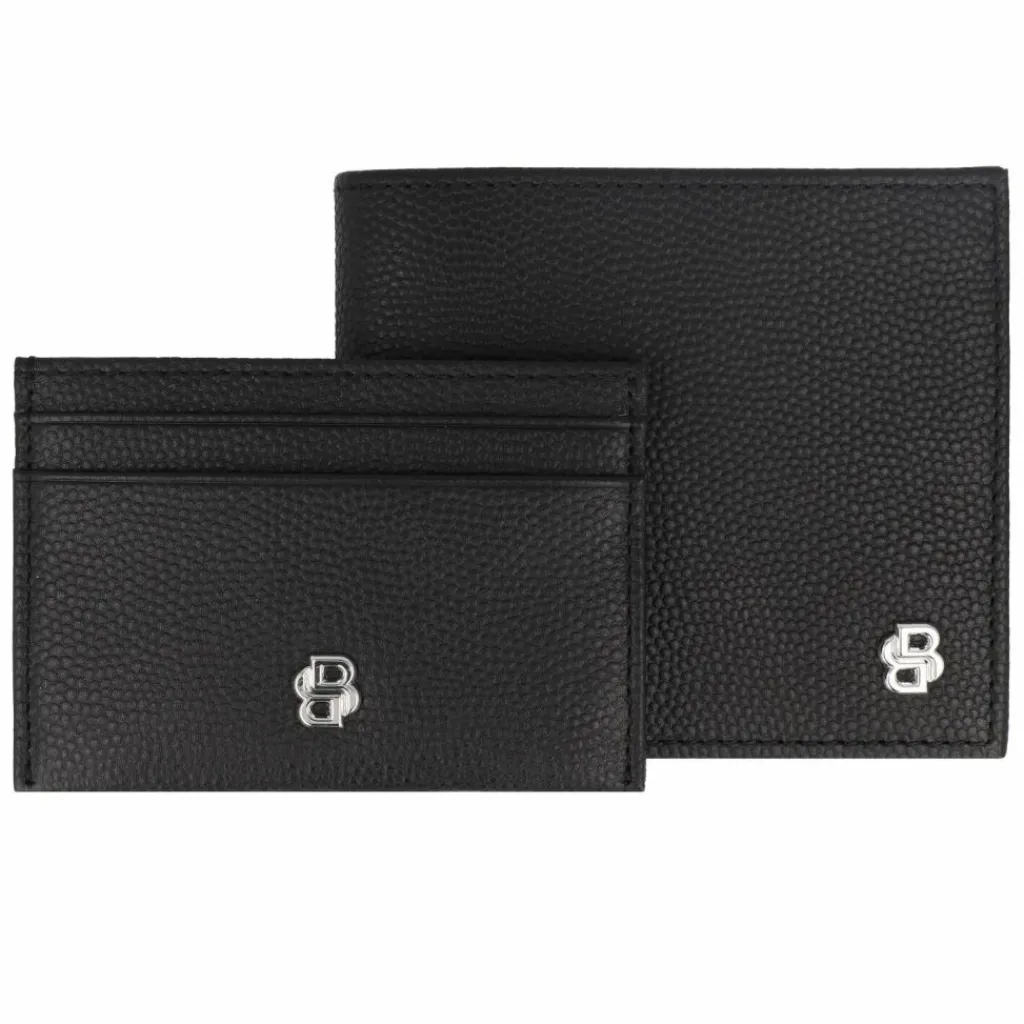 Boss Herrengeldbörsen Querformat<Geldbörse RFID Schutz Leder 16.5 cm Geschenkbox black