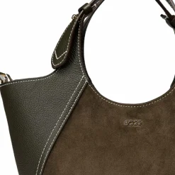 Clearance Boss Lenah Schultertasche Leder 22 cm dark green