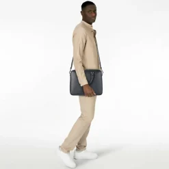 Boss Laptoptaschen|Aktentaschen<New Crosstown Aktentasche Leder 38 cm Laptopfach navy