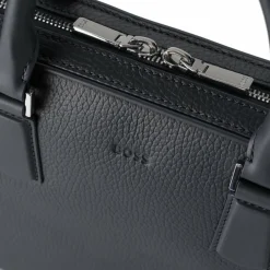 Boss Laptoptaschen|Aktentaschen<New Crosstown Aktentasche Leder 38 cm Laptopfach navy