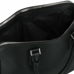 Boss Laptoptaschen|Aktentaschen<New Crosstown Aktentasche Leder 39 cm Laptopfach black