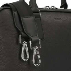 Boss Laptoptaschen|Aktentaschen<New Crosstown Aktentasche Leder 38 cm Laptopfach black