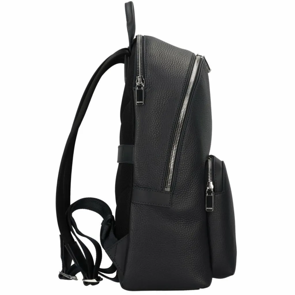 Hot Boss New Crosstown Daypack Leder 42 cm Laptopfach navy