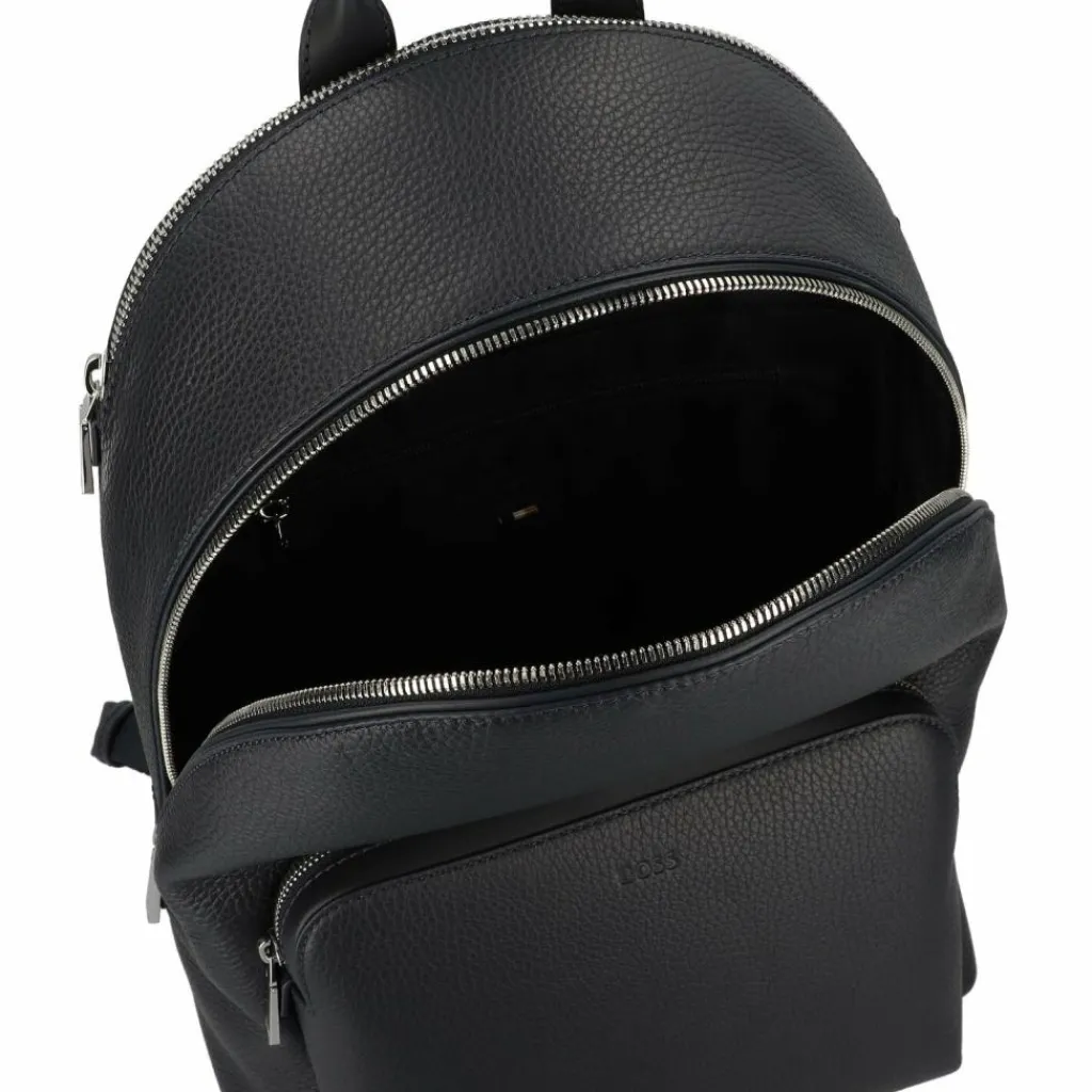 Hot Boss New Crosstown Daypack Leder 42 cm Laptopfach navy