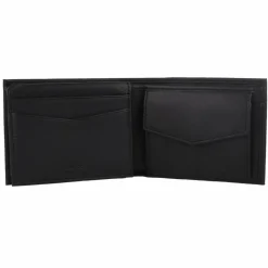 Boss Herrengeldbörsen Querformat<New Crosstown Geldbörse RFID Schutz Leder 10 cm black