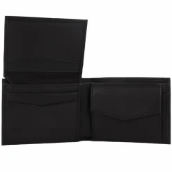 Boss Herrengeldbörsen Querformat<New Crosstown Geldbörse RFID Schutz Leder 10 cm black