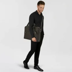Boss Zair Aktentasche Leder 40 cm Laptopfach