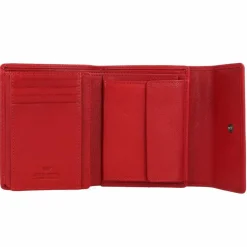 Braun Büffel Herrengeldbörsen Querformat<Anna Geldbörse RFID Leder 12 cm rot