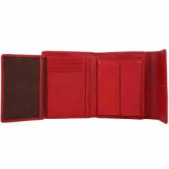 Braun Büffel Herrengeldbörsen Querformat<Anna Geldbörse RFID Leder 12 cm rot