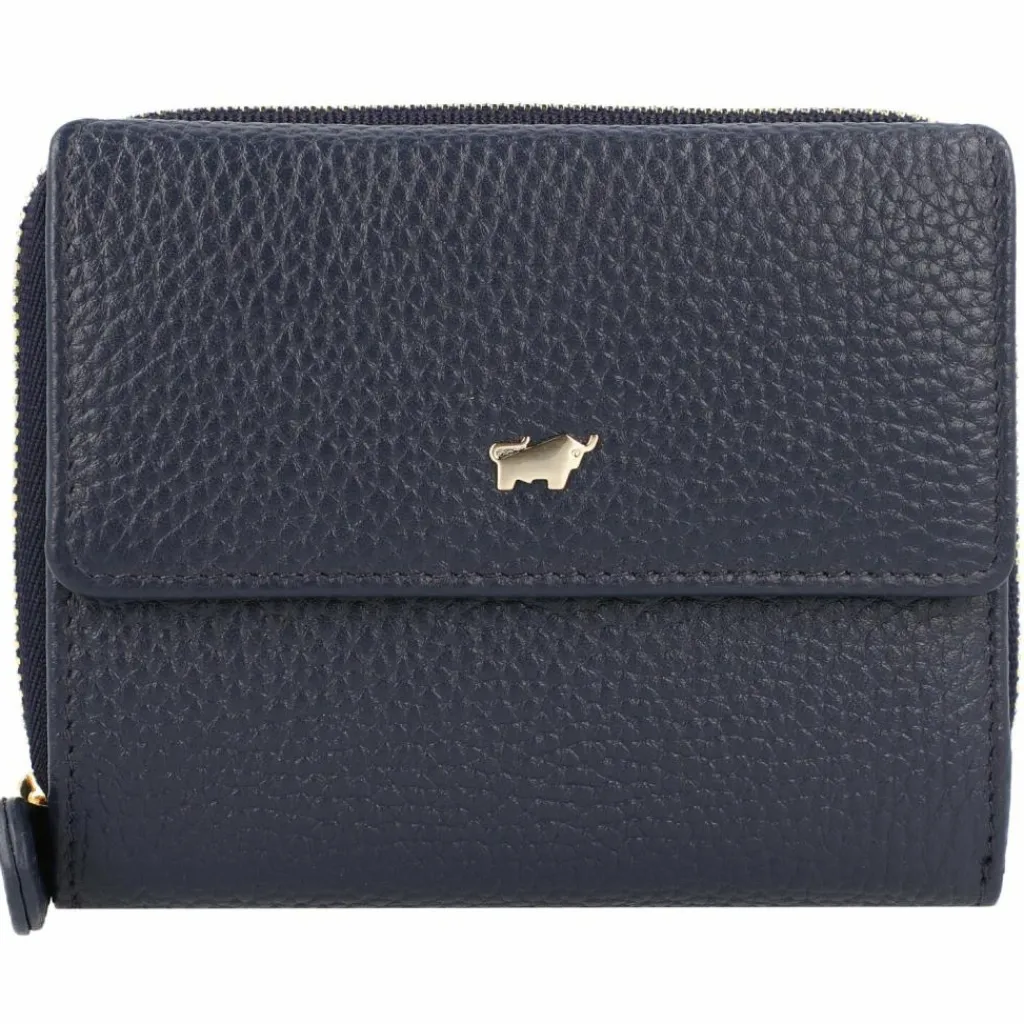 Hot Braun Büffel Asti Geldbörse RFID Leder 12 cm navy
