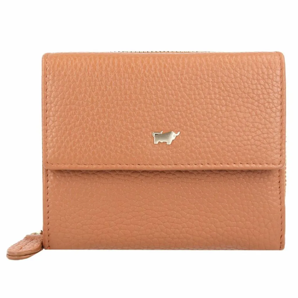 Hot Braun Büffel Asti Geldbörse RFID Leder 12 cm cognac
