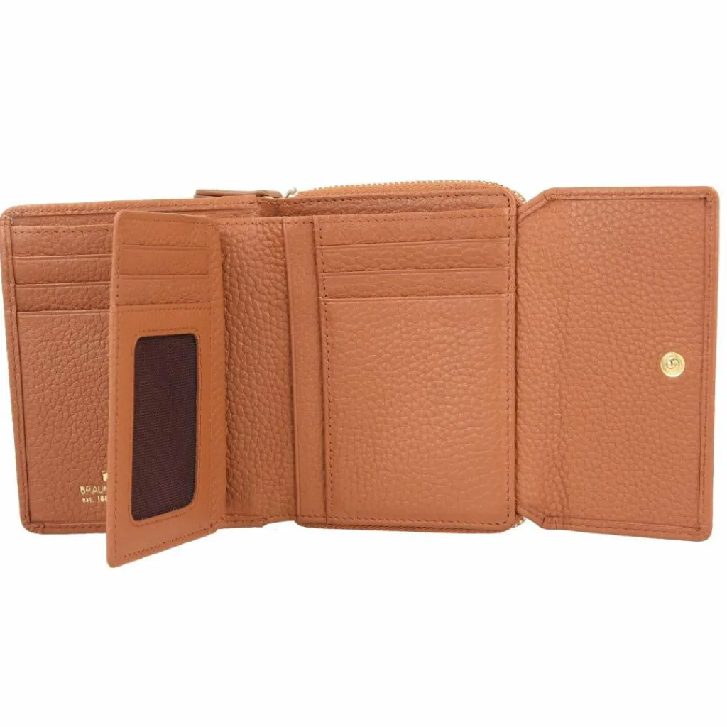 Hot Braun Büffel Asti Geldbörse RFID Leder 12 cm cognac