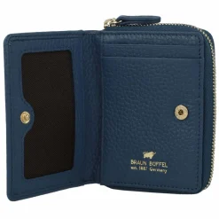 Braun Büffel Damengeldbörsen Querformat<Asti Geldbörse Leder 10 cm dawn blue