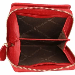 Braun Büffel Damengeldbörsen Querformat<Asti Geldbörse RFID Leder 10 cm rot