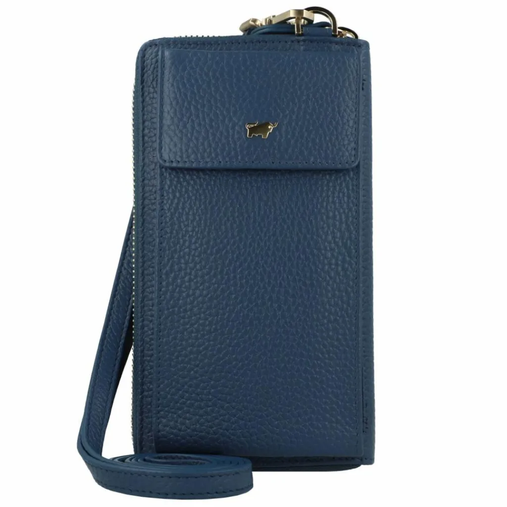 Best Braun Büffel Asti Handytasche Leder 11 cm dawn blue