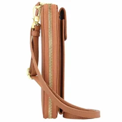 New Braun Büffel Asti Handytasche Leder 11 cm cognac