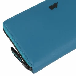 New Braun Büffel Capri Geldbörse RFID Schutz Leder 19 cm ocean