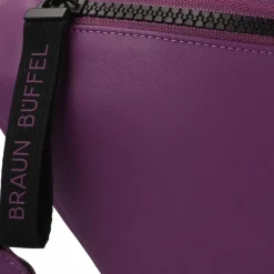 Hot Braun Büffel Capri Gürteltasche RFID Schutz Leder 35 cm viola