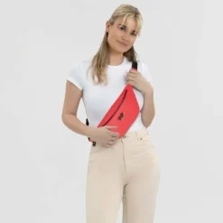 Online Braun Büffel Capri Gürteltasche RFID Schutz Leder 35 cm flame red