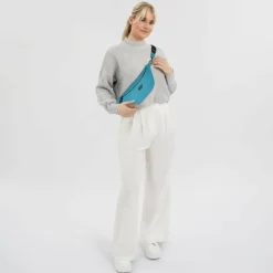 New Braun Büffel Capri Gürteltasche RFID Schutz Leder 35 cm ocean