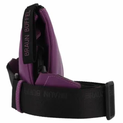 Braun Büffel Capri Umhängetasche RFID Schutz Leder 23 cm viola