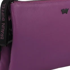 Braun Büffel Capri Umhängetasche RFID Schutz Leder 23 cm viola