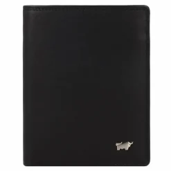 Outlet Braun Büffel Golf Geldbörse RFID Leder 10 cm schwarz