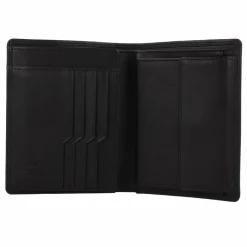Outlet Braun Büffel Golf Geldbörse RFID Leder 10 cm schwarz