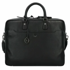 New Braun Büffel Hanna Aktentasche Leder 41 cm Laptopfach schwarz