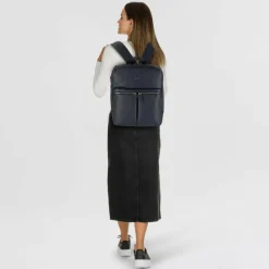 Braun Büffel Lederrucksäcke|Business-Rucksäcke<Hanna Business-Rucksack M Leder 40 cm Laptopfach navy