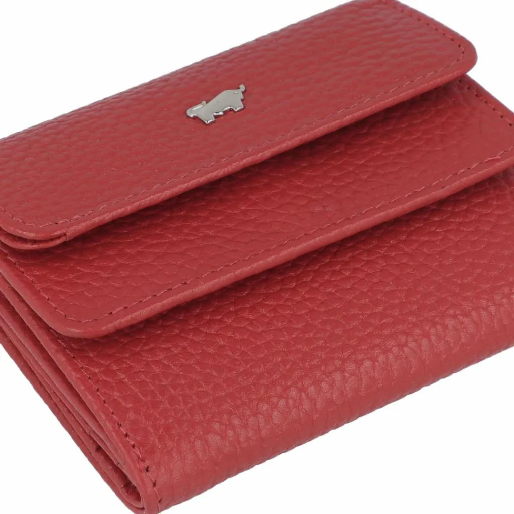 Braun Büffel Damengeldbörsen Querformat<Hanna Geldbörse RFID Schutz Leder 10 cm rot