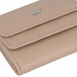 Best Braun Büffel Hanna Geldbörse RFID Schutz Leder 10 cm creme