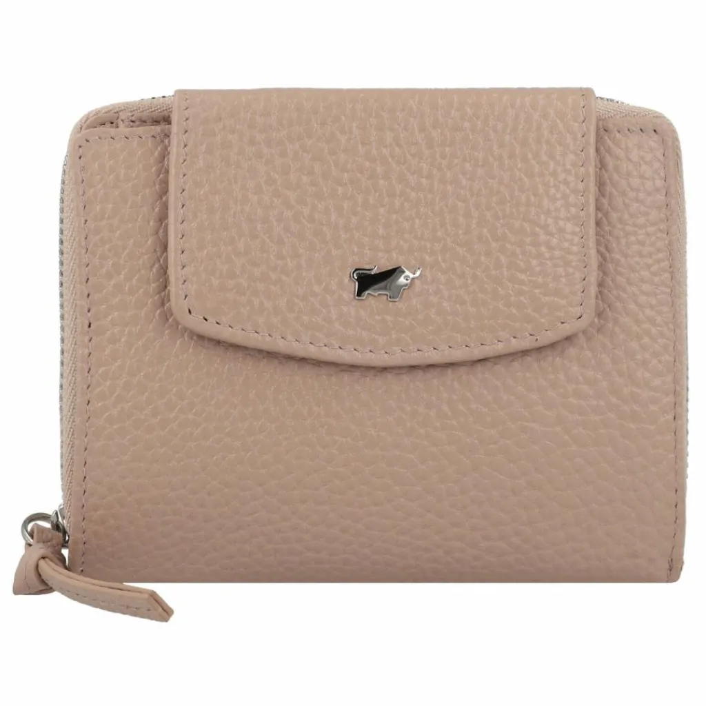 Braun Büffel Damengeldbörsen Querformat<Hanna Geldbörse RFID Schutz Leder 12 cm creme