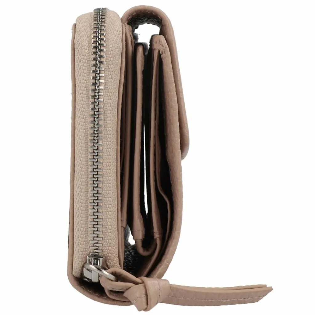 Braun Büffel Damengeldbörsen Querformat<Hanna Geldbörse RFID Schutz Leder 12 cm creme