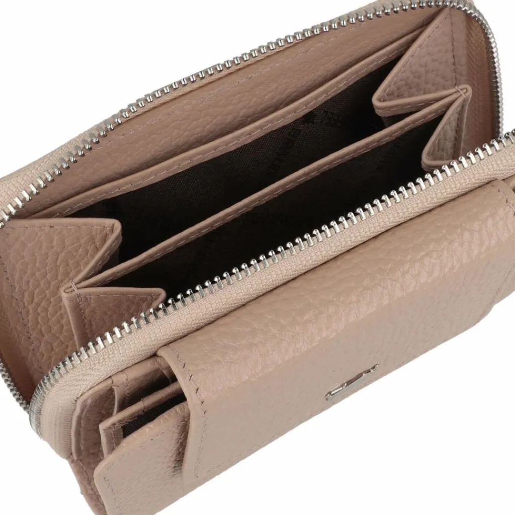 Braun Büffel Damengeldbörsen Querformat<Hanna Geldbörse RFID Schutz Leder 12 cm creme