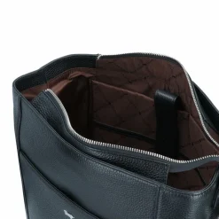 Braun Büffel Schultertaschen<Hanna Schultertasche Leder 34 cm Laptopfach schwarz