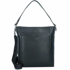 Braun Büffel Schultertaschen<Hanna Schultertasche Leder 34 cm Laptopfach schwarz