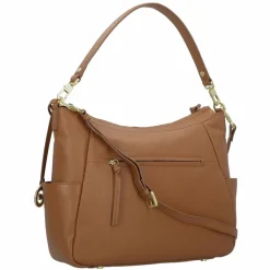 Braun Büffel Schultertaschen<Hanna Schultertasche Leder 35 cm cognac