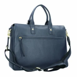 Discount Braun Büffel Hanna Shopper Tasche Leder 39 cm Laptopfach navy