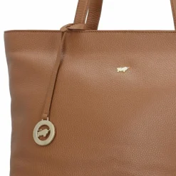 Braun Büffel Shopper|Schultertaschen<Hanna Shopper Tasche Leder 43 cm cognac