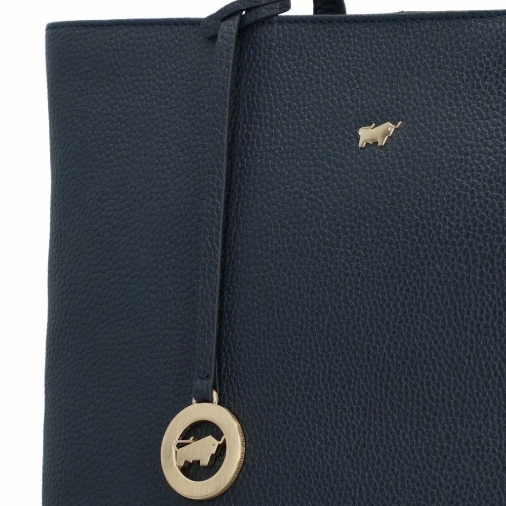 Braun Büffel Shopper|Schultertaschen<Hanna Shopper Tasche S Leder 38 cm navy