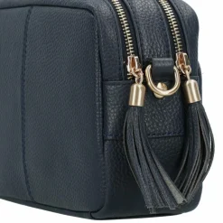 Hot Braun Büffel Hanna Umhängetasche Leder 23 cm navy