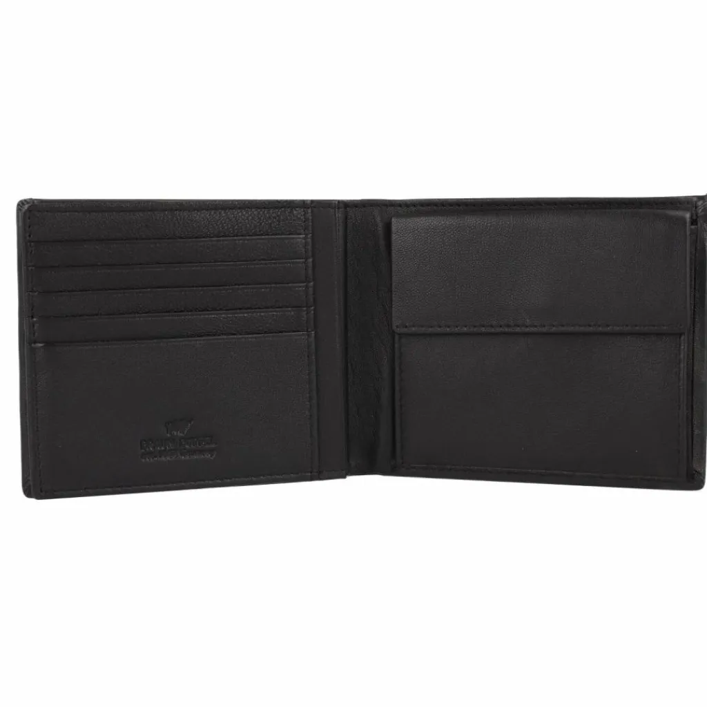 Sale Braun Büffel Hannes Geldbörse RFID Schutz Leder 12 cm schwarz