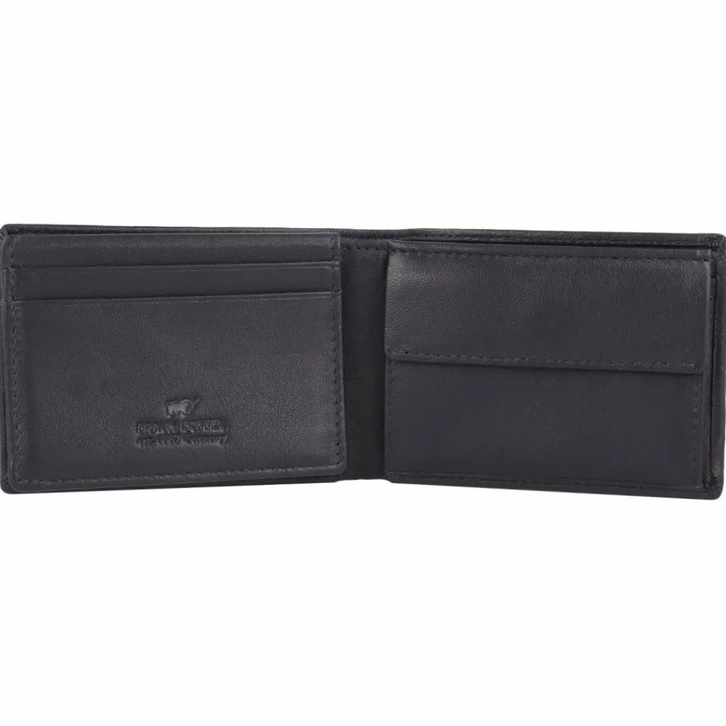 Braun Büffel Herrengeldbörsen Querformat<Hannes Geldbörse RFID Schutz Leder 10.5 cm navy