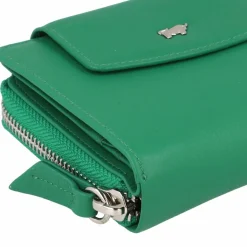 Braun Büffel Damengeldbörsen Querformat<Joy Geldbörse RFID Schutz Leder 12 cm fern green