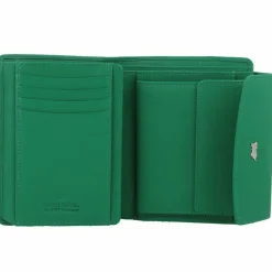 Braun Büffel Damengeldbörsen Querformat<Joy Geldbörse RFID Schutz Leder 12 cm fern green