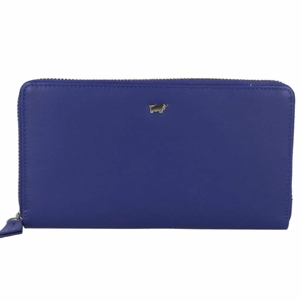 Discount Braun Büffel Joy Geldbörse RFID Schutz Leder 19 cm indigo violet