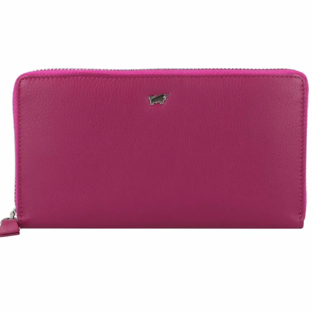 Damen Braun Büffel Joy Geldbörse RFID Schutz Leder 19 cm